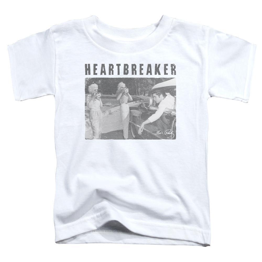 Elvis Presley Heartbreaker Classic T Shirt White